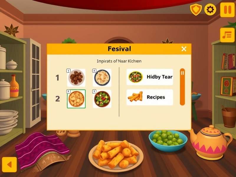 Naan Emperor gameplay screenshot showing Indian kitchen